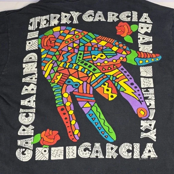 Vintage 1991‎ Jerry Garcia Band Long Sleeve T-Shirt Anvil Large Deadhead Concert - Picture 12 of 12